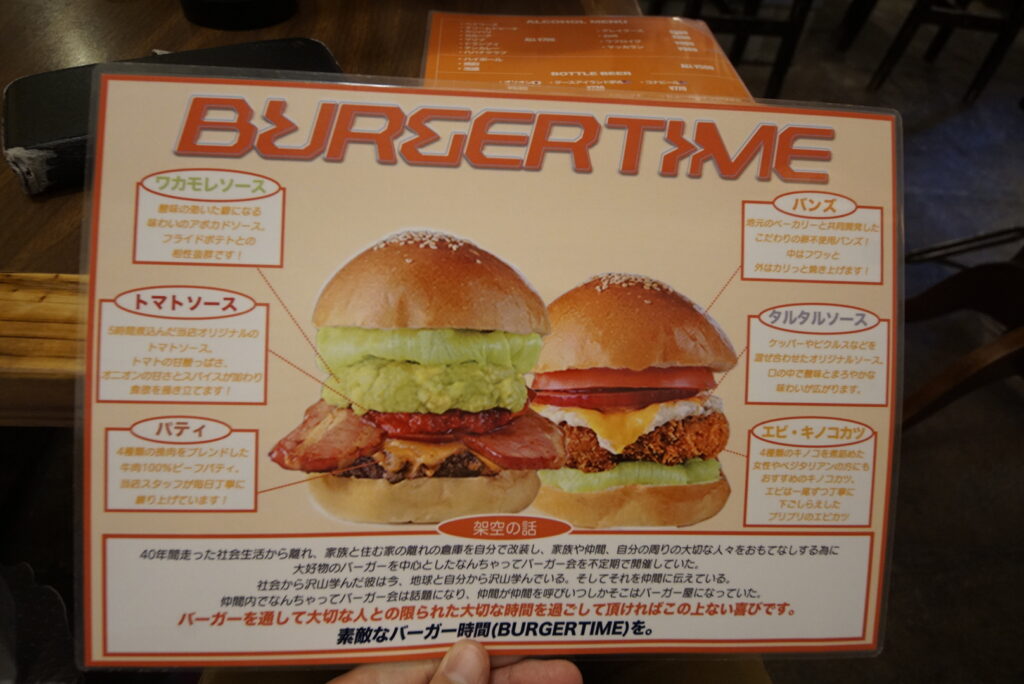 バーガータイム「burger time」素材の説明写真